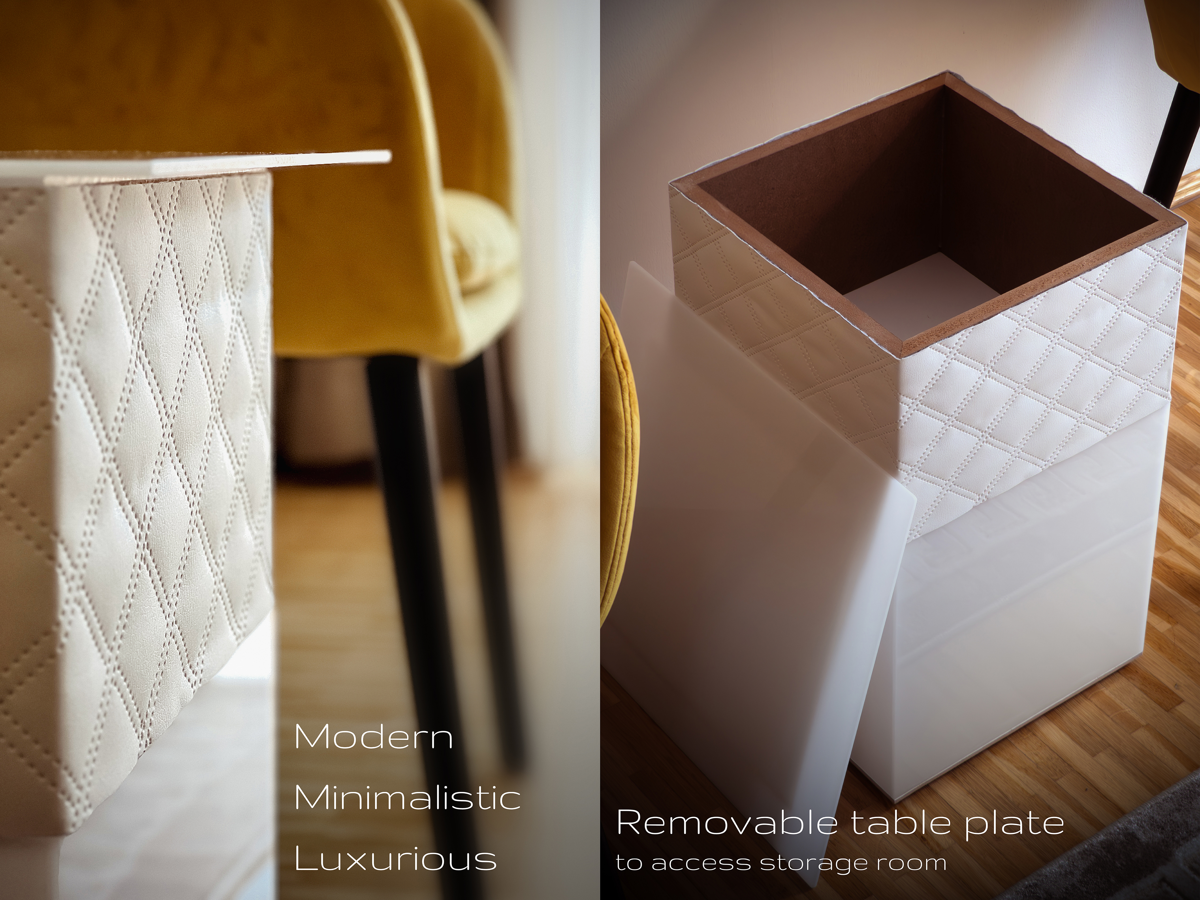 DIY Storage Table Features